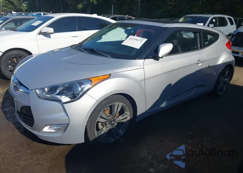 2017 Hyundai Veloster Value Edition из США, поврежденный, VIN KMHTC6AD6HU319430